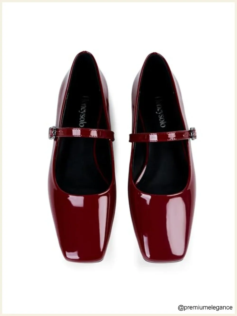 Women's Slip On Dressy Ballet Flats Low Heel Square Toe Mary Janes Comfortable